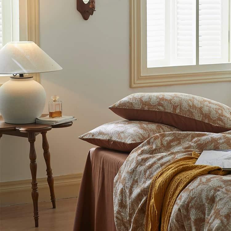 Bộ chăn ga gối họa tiết Jacquard cao cấp MM9528A 4