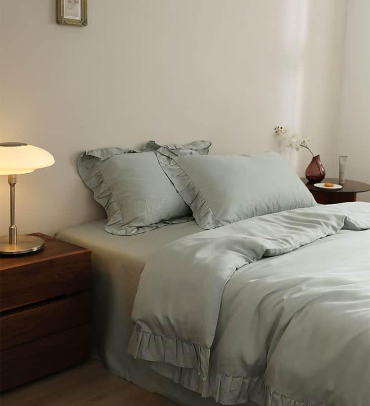 Bộ chăn ga gối màu tinh khiết sang trọng MM1529 11