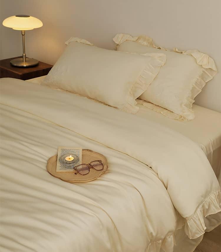 Bộ chăn ga gối màu tinh khiết sang trọng MM1529 12