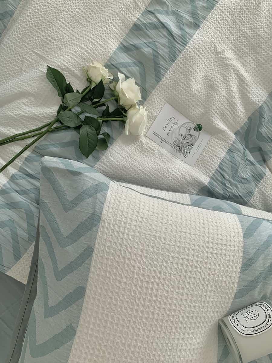 Bộ chăn ga gối sáp mềm phong cách Bắc Âu MM6017 10 Bộ chăn ga gối sáp mềm phong cách Bắc Âu MM6017 14