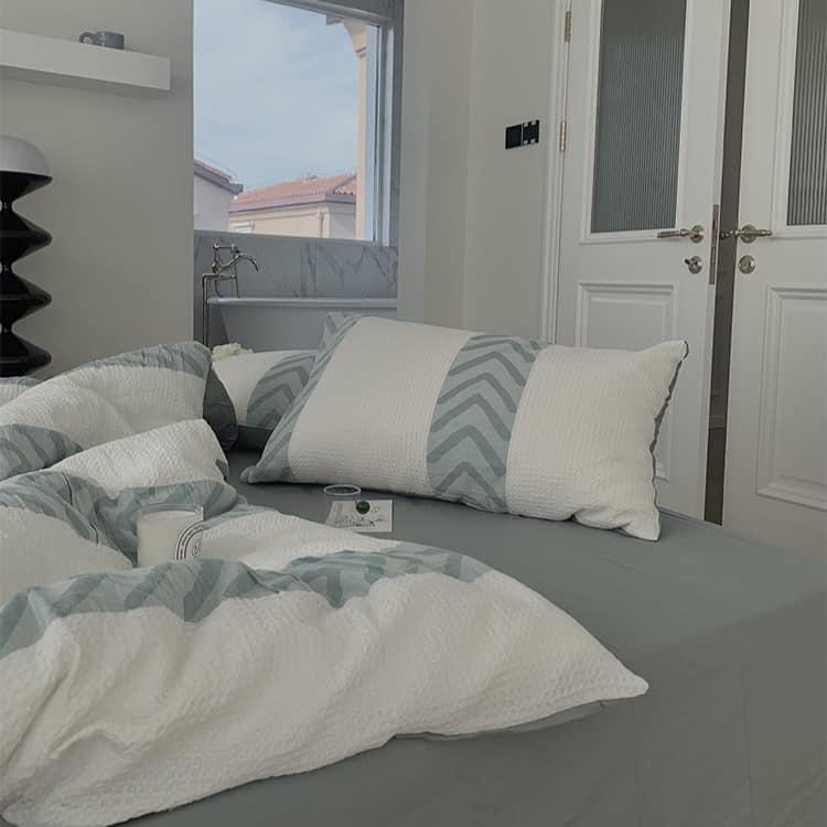 Bộ chăn ga gối sáp mềm phong cách Bắc Âu MM6017 13 Bộ chăn ga gối sáp mềm phong cách Bắc Âu MM6017 16