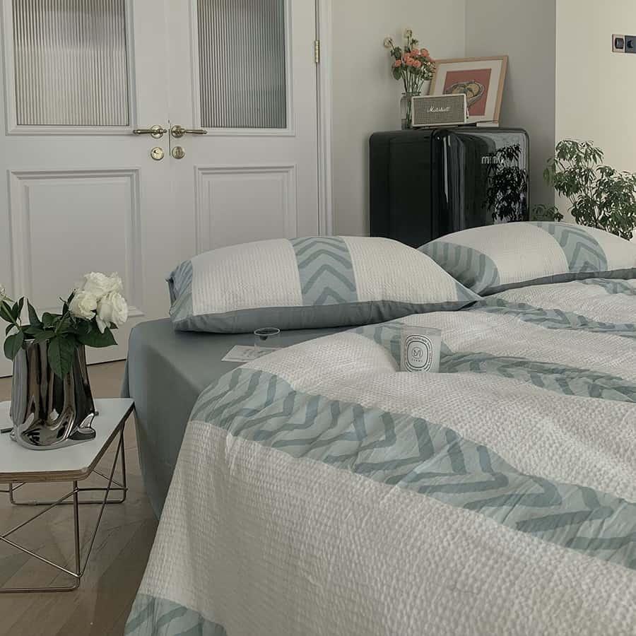 Bộ chăn ga gối sáp mềm phong cách Bắc Âu MM6017 6 Bộ chăn ga gối sáp mềm phong cách Bắc Âu MM6017 10