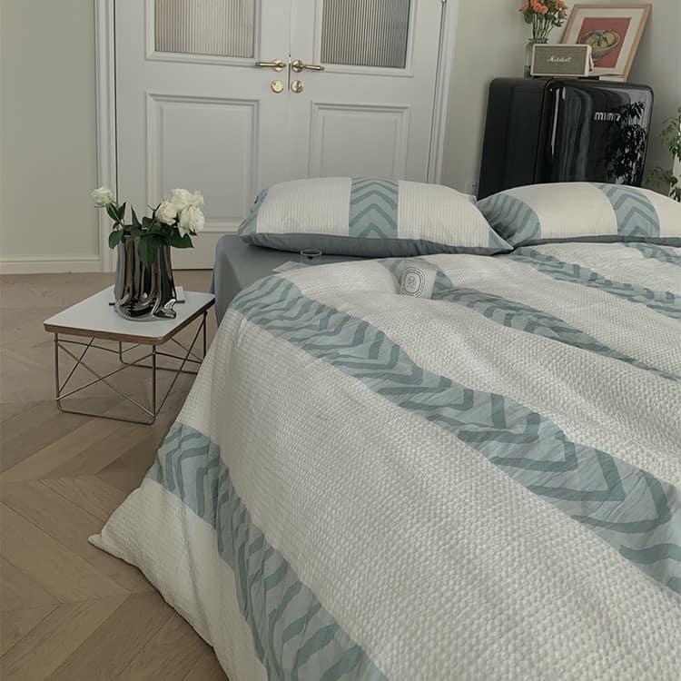 Bộ chăn ga gối sáp mềm phong cách Bắc Âu MM6017 7 Bộ chăn ga gối sáp mềm phong cách Bắc Âu MM6017 11