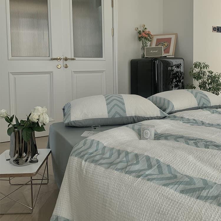 Bộ chăn ga gối sáp mềm phong cách Bắc Âu MM6017 8 Bộ chăn ga gối sáp mềm phong cách Bắc Âu MM6017 12