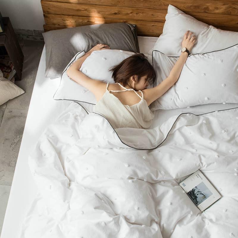 Bộ chăn ga gối tua rua phong cách Bắc Âu ZH8386 9