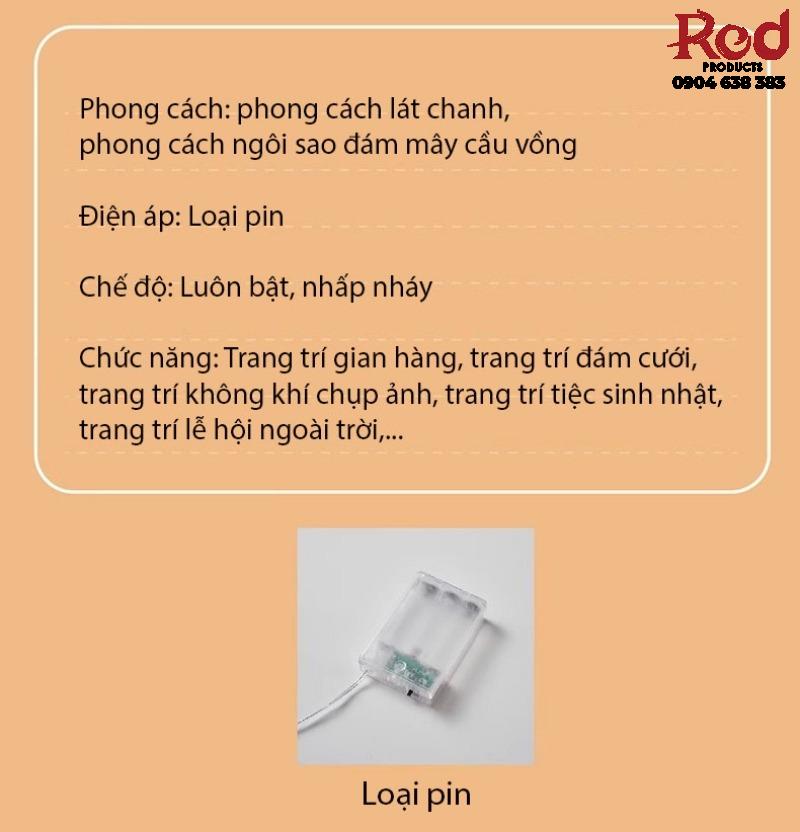 Dây đèn LED trang trí ngôi sao cầu vồng đáng yêu TY7069 15