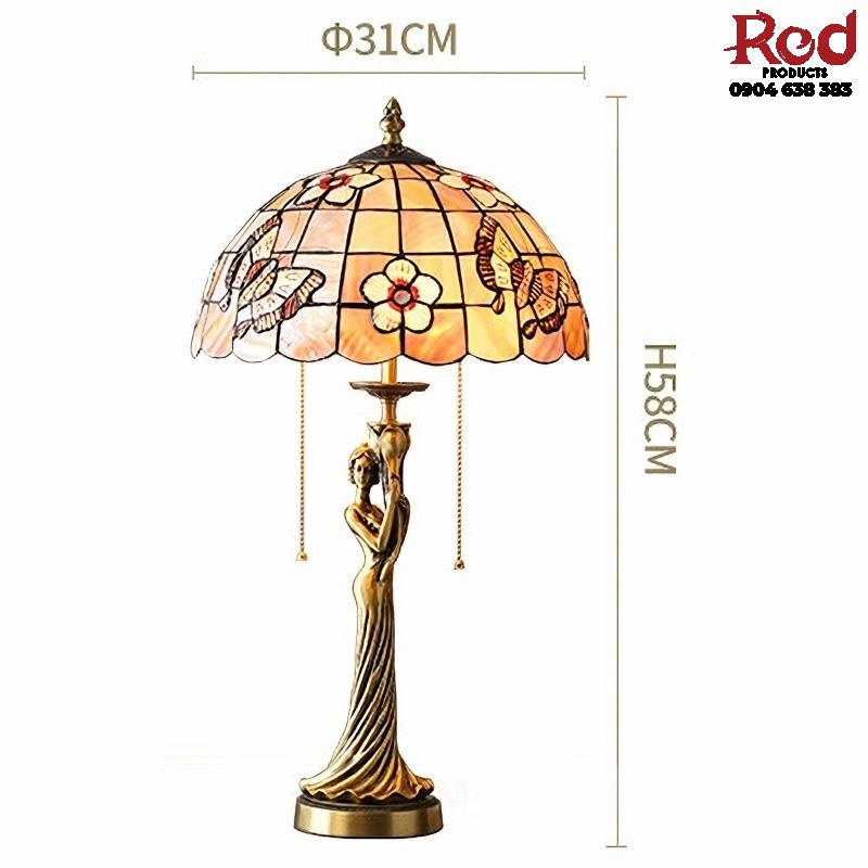 Đèn bàn decor bằng đồng hình thiếu nữ sang trọng MT185 17