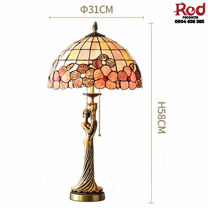 Đèn bàn decor bằng đồng hình thiếu nữ sang trọng MT185 16