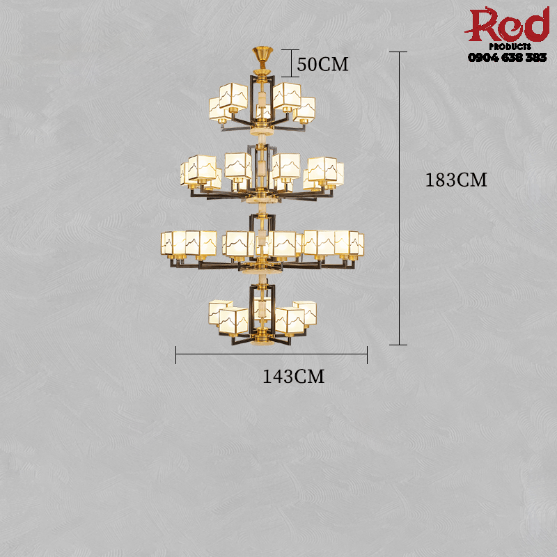 Đèn chùm phòng khách phong cách Bắc Âu sang trọng CE7224 15