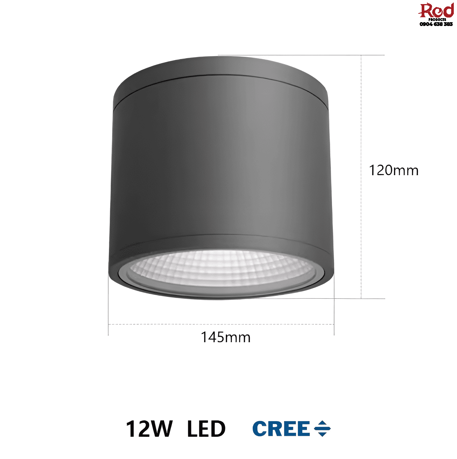 Đèn downlight ốp trần ban công mái hiên C9138 12