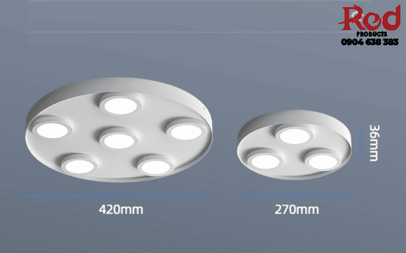 Đèn Downlight ốp trần hình tròn siêu mỏng XS7316 10