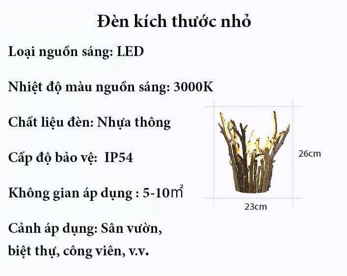 Đèn hắt bóng cành cây khô độc đáo C3070 12