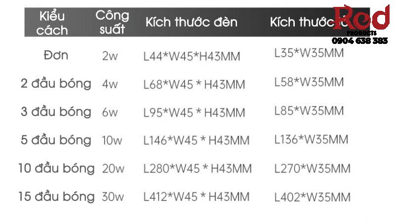 Đèn led âm trần chống chói nhiều đầu bóng ZG8083 14