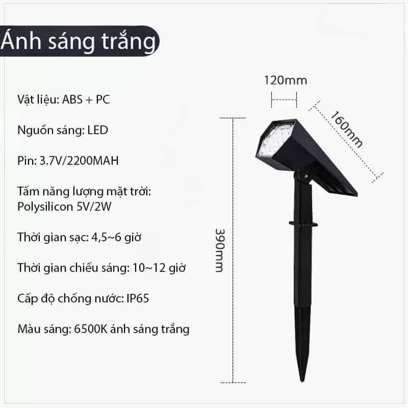 Đèn led chiếu rọi cây cảnh sân vườn HDL2251 22