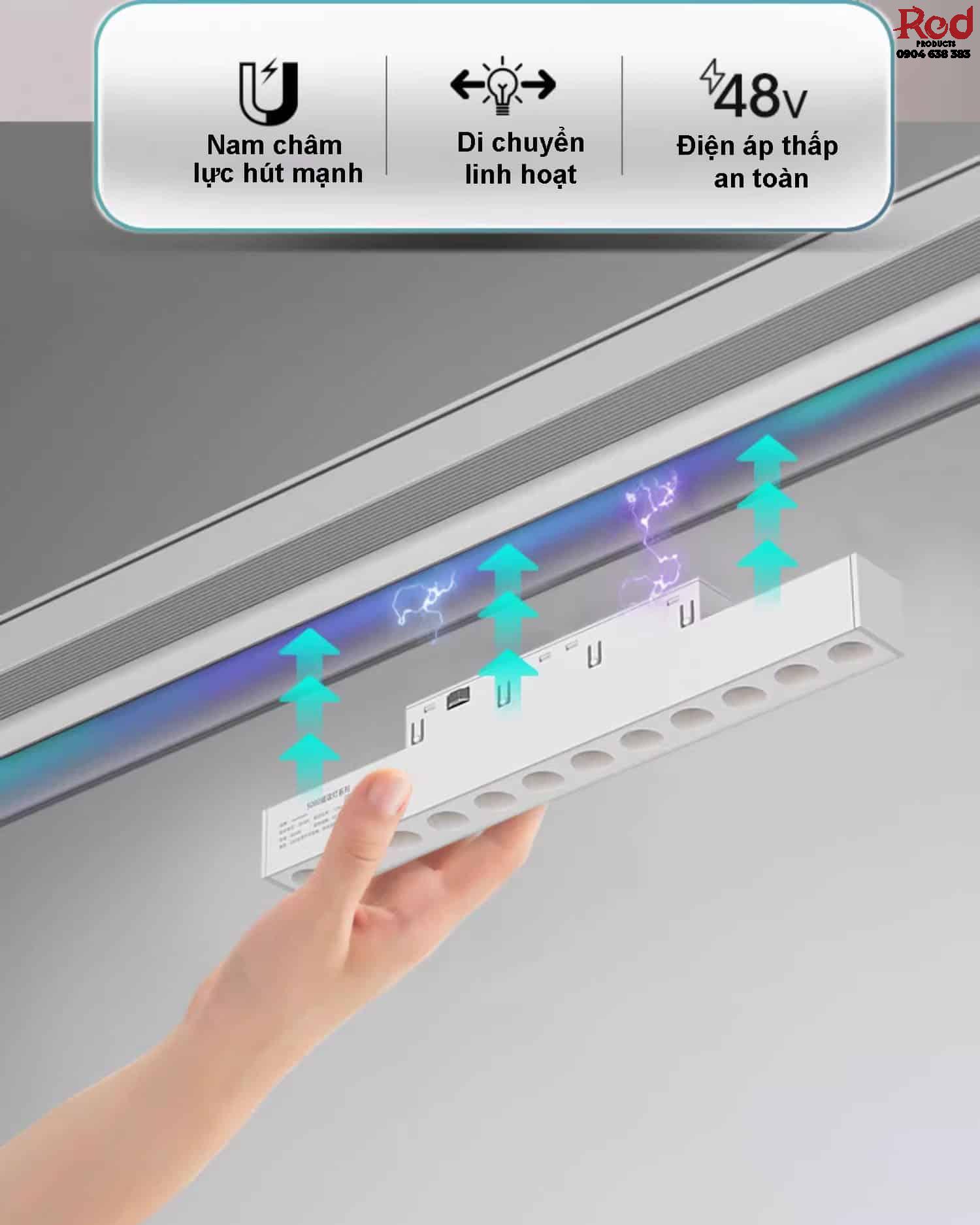 Đèn led ray nam châm nhiều loại màu trắng GD159 10