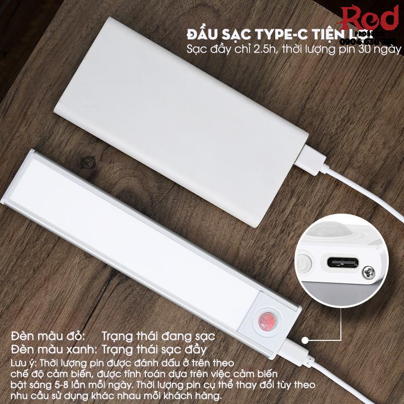 Đèn LED sạc không dây cảm ứng siêu mỏng MZL105 13