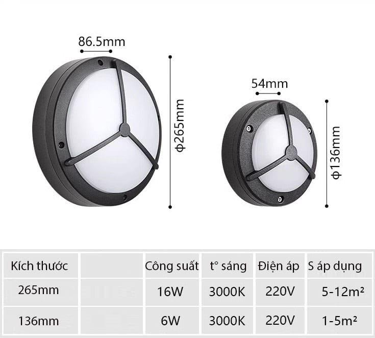 Đèn ốp tường ban công hình bánh xe độc đáo DD0131 13