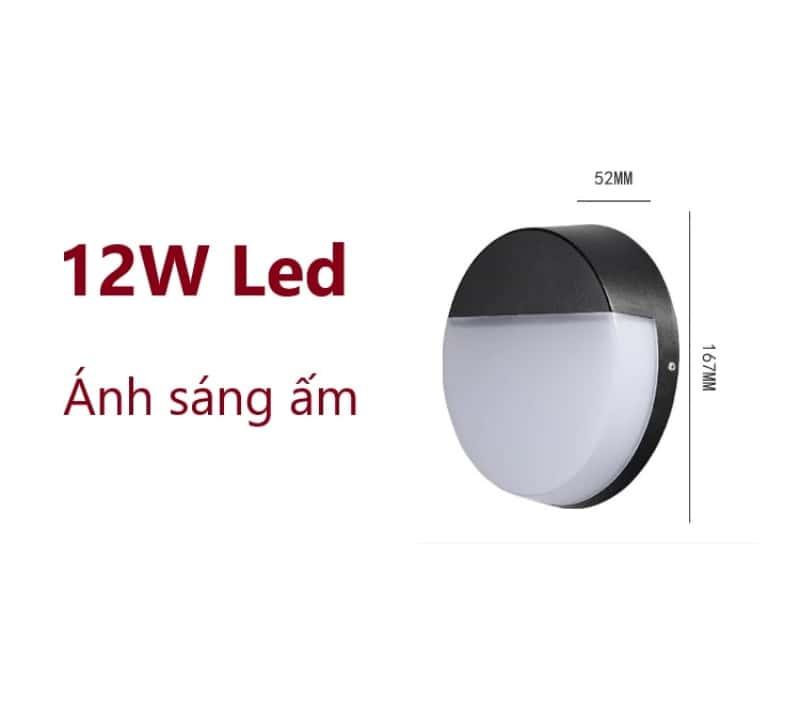 Đèn ốp tường ban công ngoài trời hình tròn GY4168 16