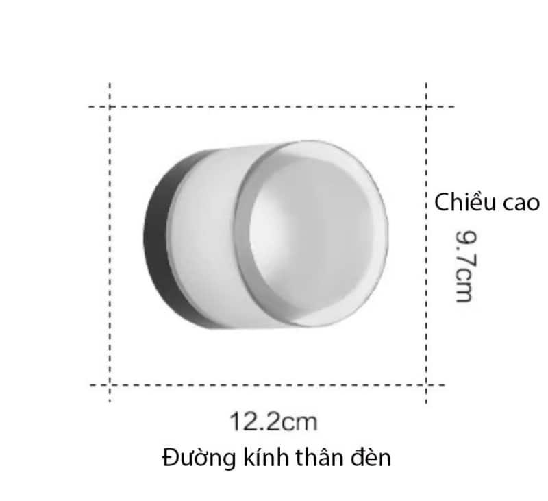 Đèn ốp tường chiếu sáng ban công hành lang GB0816 11