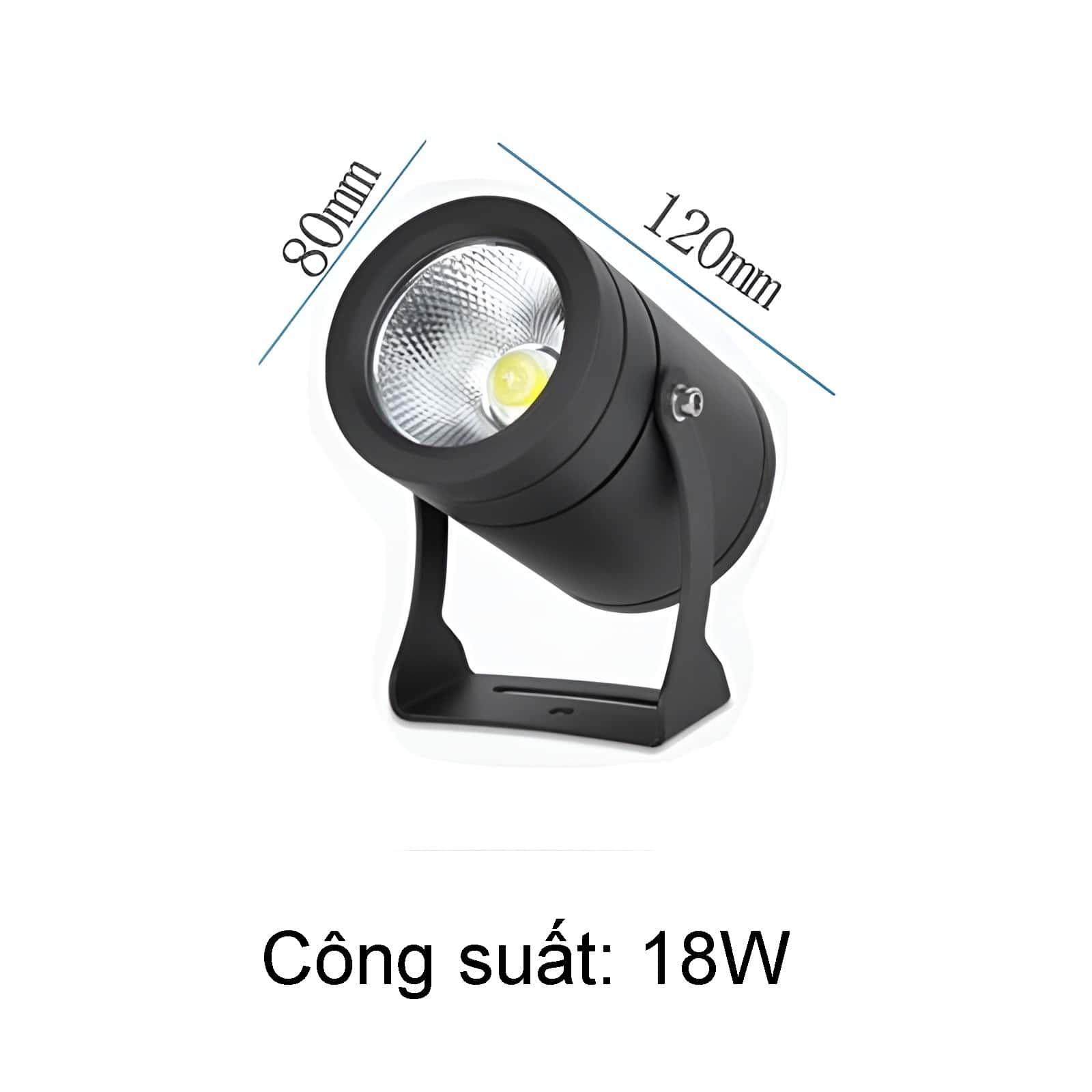 Đèn pha led chiếu rọi sân vườn ngoài trời YM008 14