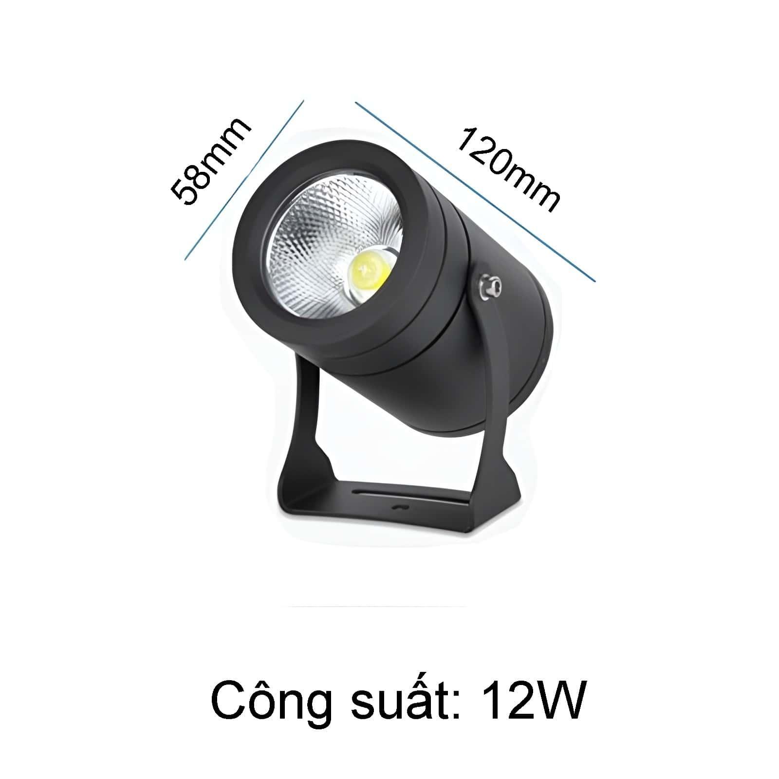 Đèn pha led chiếu rọi sân vườn ngoài trời YM008 13