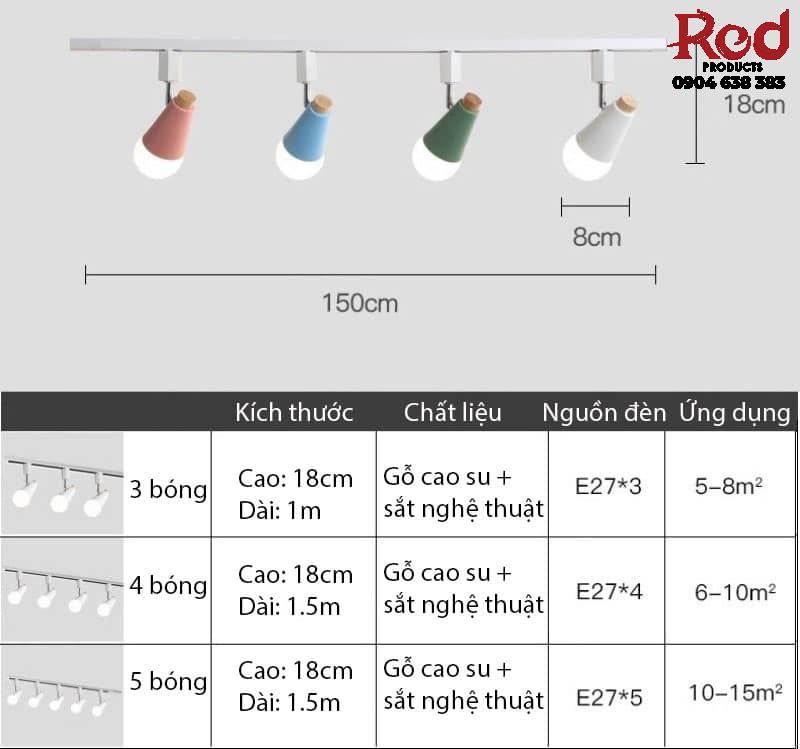 Đèn rọi ray trượt phòng triển lãm nhiều màu BM6688 14