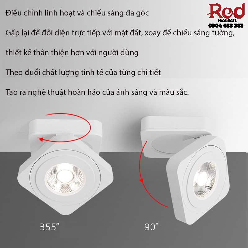 Đèn rọi siêu mỏng điều chỉnh góc xoay 360 XS1694 15