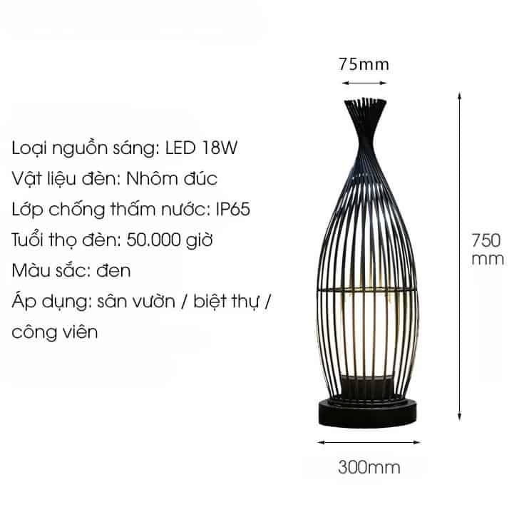 Đèn sân vườn biệt thự chống nước kiểu Nhật TB6218 5 Đèn sân vườn biệt thự chống nước kiểu Nhật TB6218 14