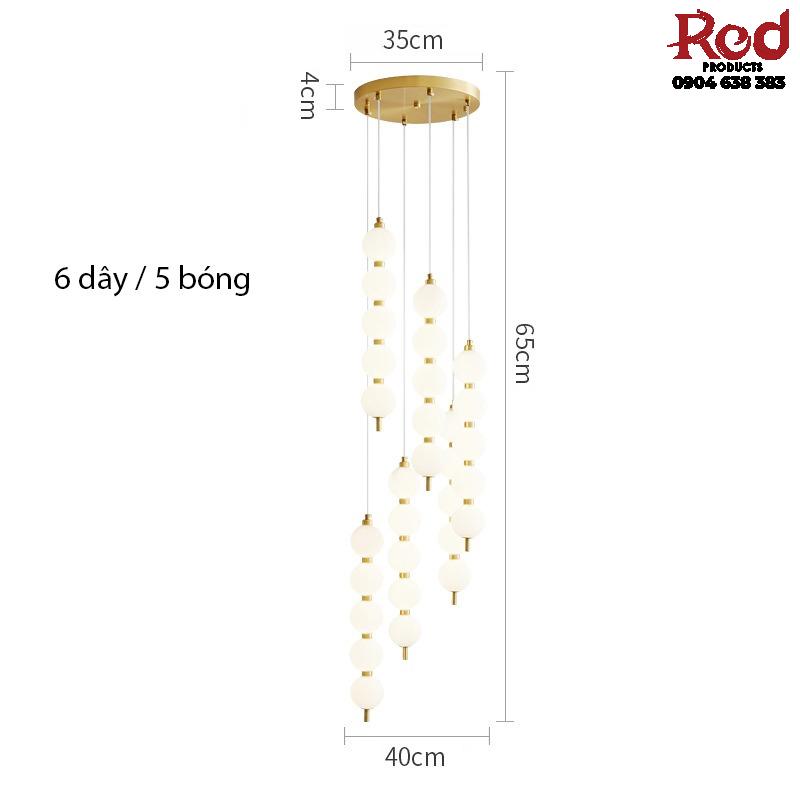 Đèn thả trần Châu Âu hình quả cầu đơn giản ZC8506 14