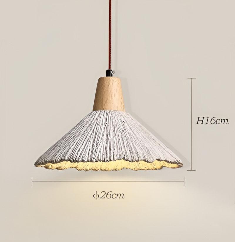 Đèn thả xi măng hình nón phong cách Wabi-sabi WTL6523 8