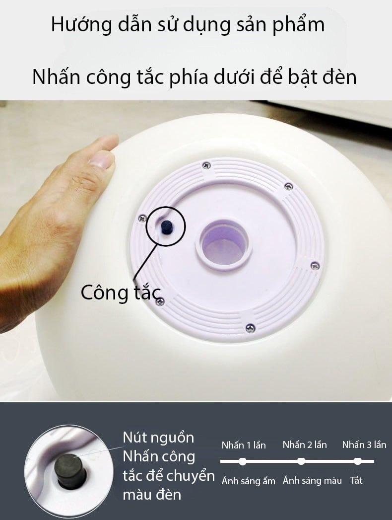 Đèn trụ cổng quả bóng nhiều màu độc đáo HPL086 11