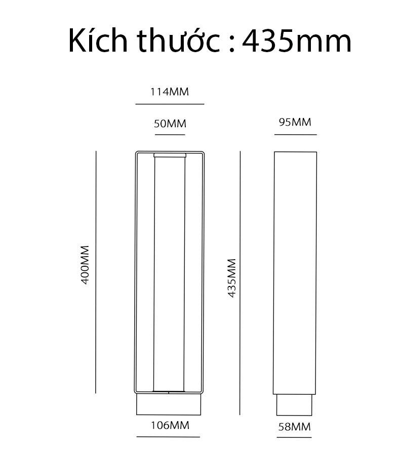 Đèn trụ đứng khung inox trang trí sân vườn ZF878 17