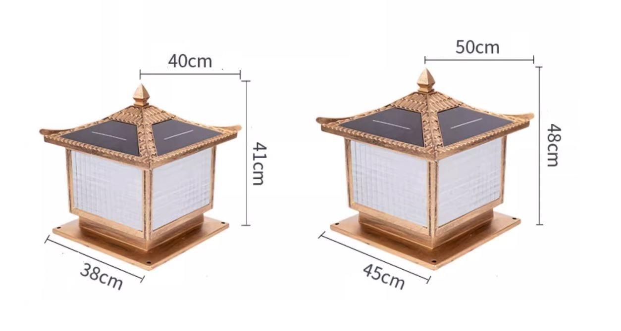 Đèn trụ thủy tinh trong suốt năng lượng mặt trời LJ6764 19