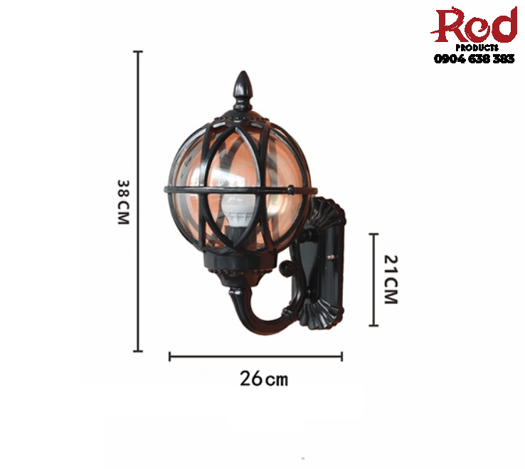 Đèn tường Châu Âu trang trí ban công ngoại thất HDS002 12
