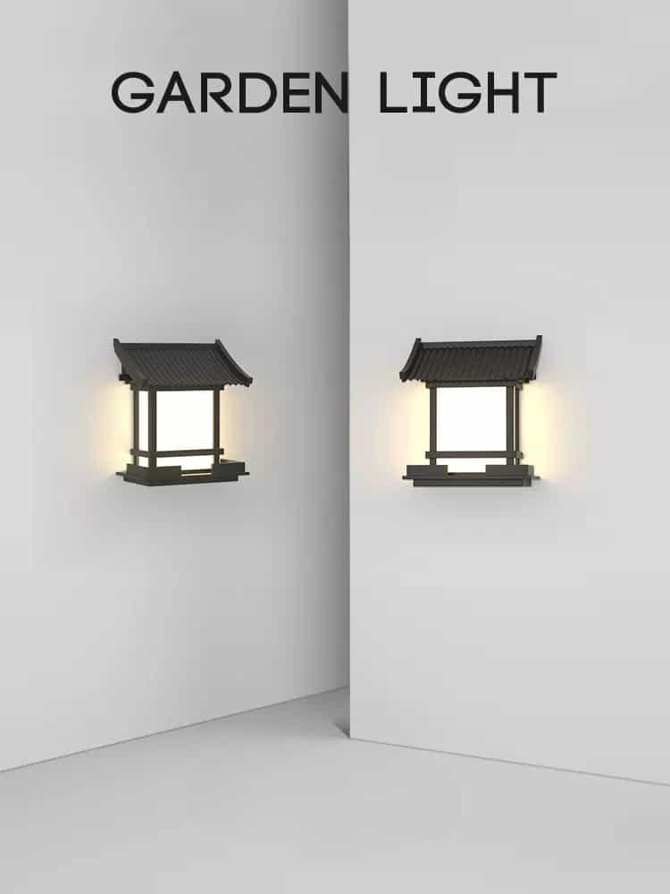 Đèn tường gắn trụ cổng ngoại thất sân vườn B1162 5