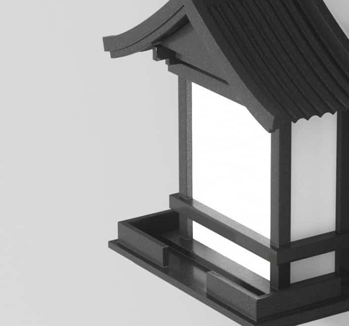 Đèn tường gắn trụ cổng ngoại thất sân vườn B1162 15