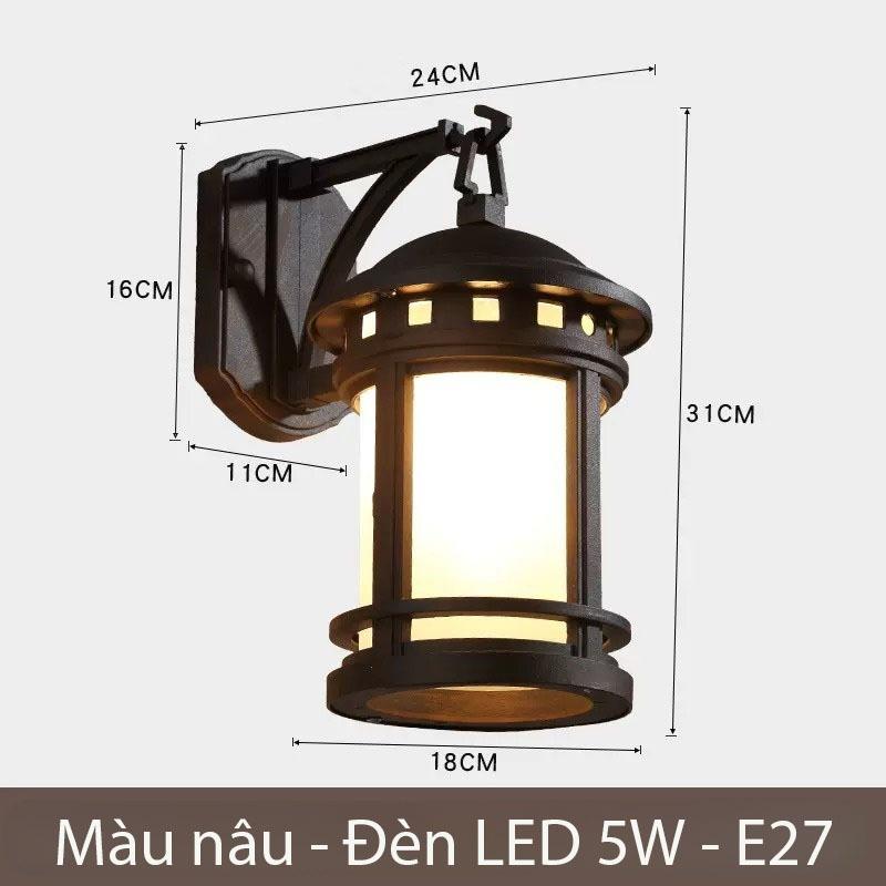 Đèn tường decor mái hiên cổ điển Châu Âu B8819 9