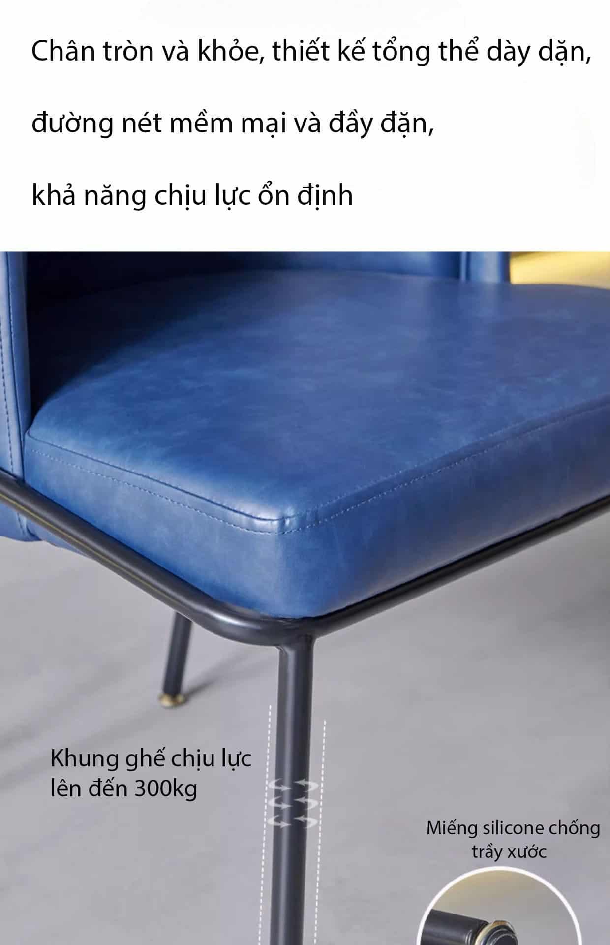 Ghế ăn gia đình thiết kế lưng cong cao cấp SFC399 16