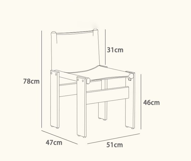 Ghế ăn gỗ nguyên khối phong cách Wabi-sabi YM7570 16