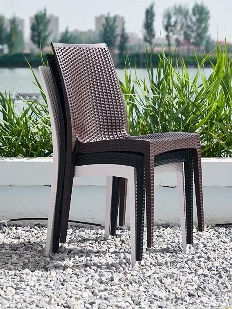 Ghế ăn ngoài trời khung nhựa giả mây BC7257 4