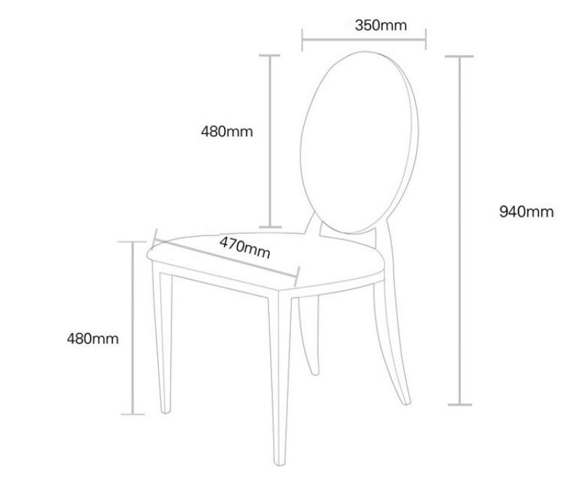 Ghế ăn nhà hàng bọc da sang trọng hiện đại CD0219 17