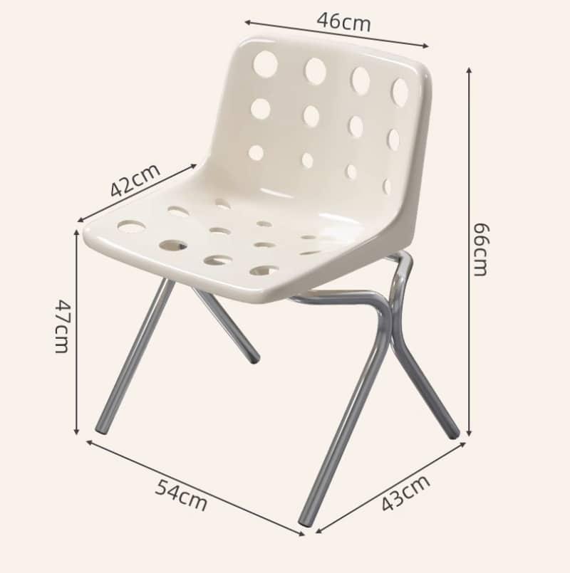 Ghế ăn nhựa Cheese Chair chân thép độc đáo SQ7291 11