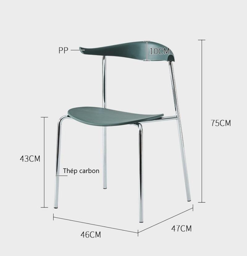 Ghế ăn Horn Chair hiện đại Bắc Âu TP6688 16