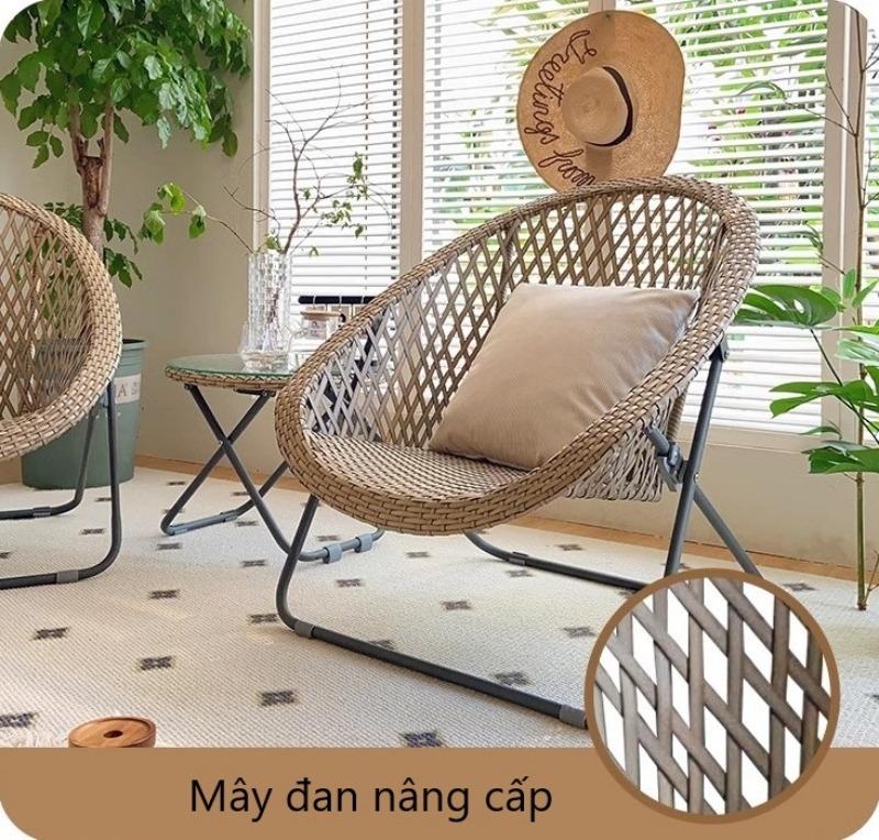 Ghế ban công giả mây thư giãn chống nước DRY303 13