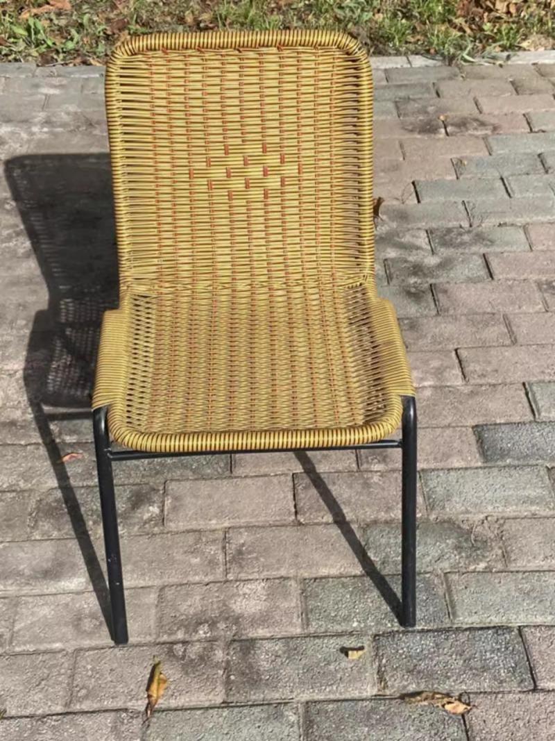 Ghế cà phê tựa lưng giả mây ngoài trời PS1741 8