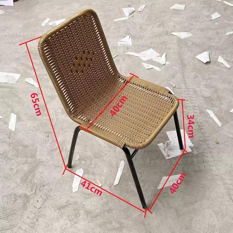 Ghế cà phê tựa lưng giả mây ngoài trời PS1741 11