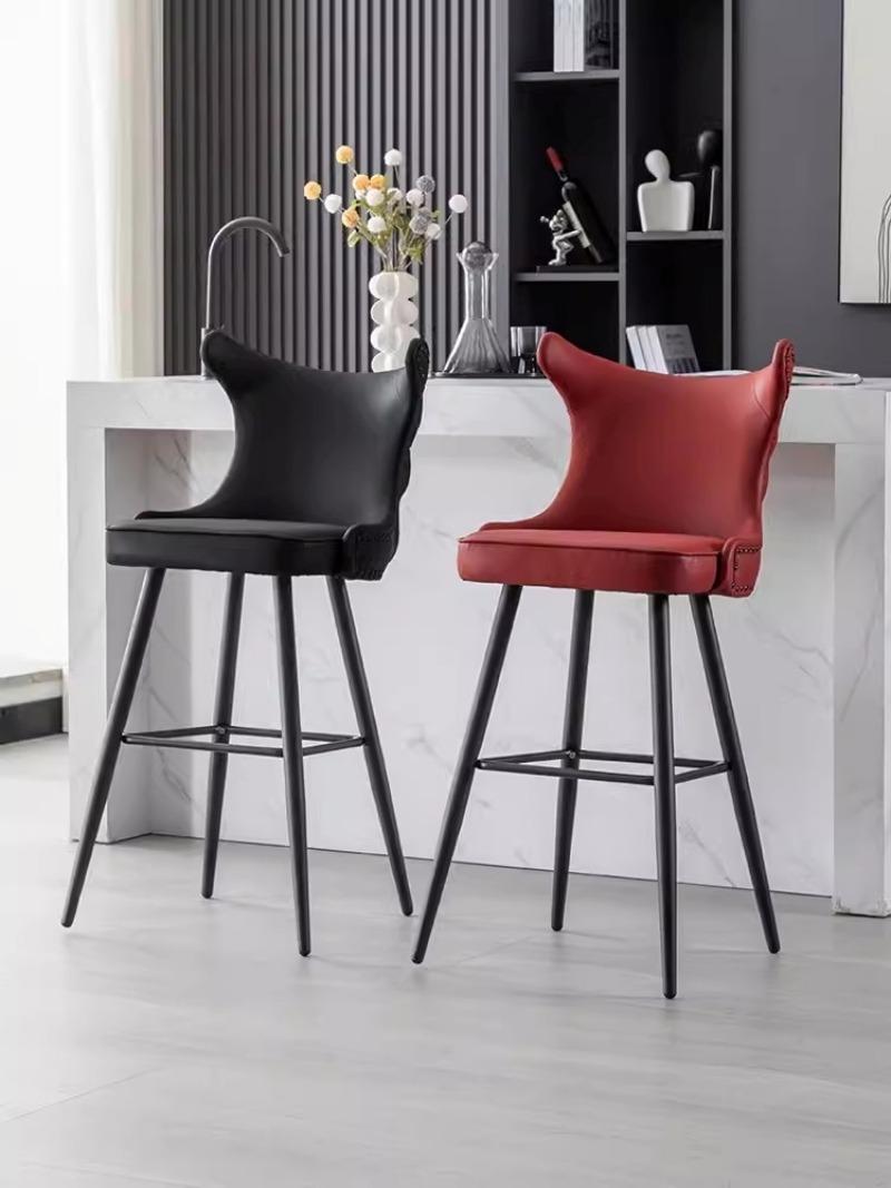 Ghế cao Bar Stool tựa lưng đính cườm sang trọng YC4113 6