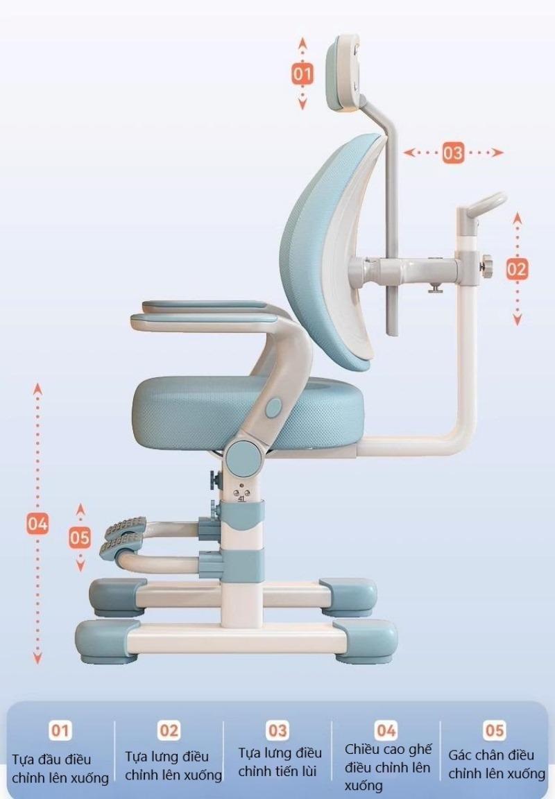 Ghế công thái học bảo vệ lưng cho trẻ YT7103 11