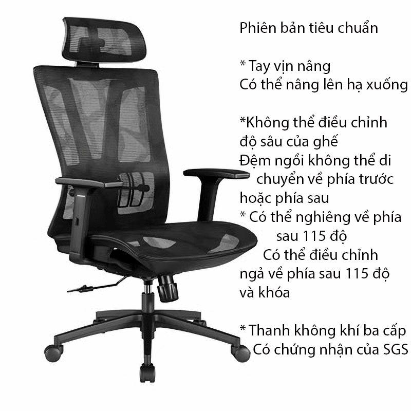 Ghế công thái học khung chữ V hiện đại JB0142 16