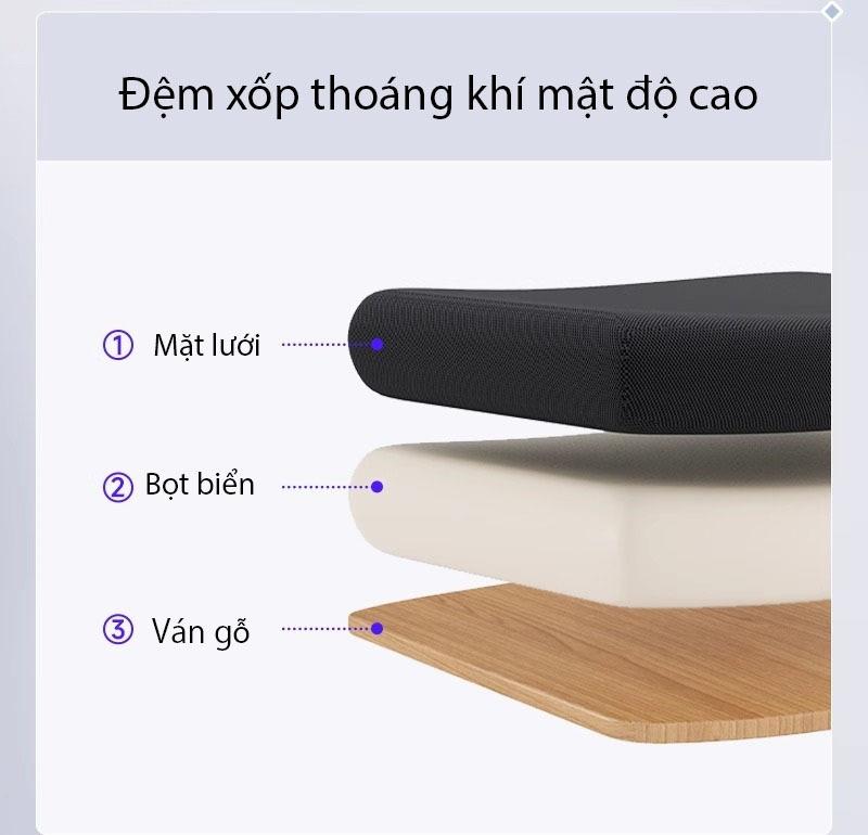 Ghế Ergonomic bảo vệ lưng kiểu dáng thể thao DPW805 13